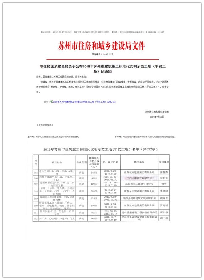 苏州市文明工地3